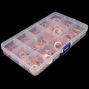 280pcs Copper Rings Oil seal ring gasket  Sealing Ring Assortment Set box%PJ Kw