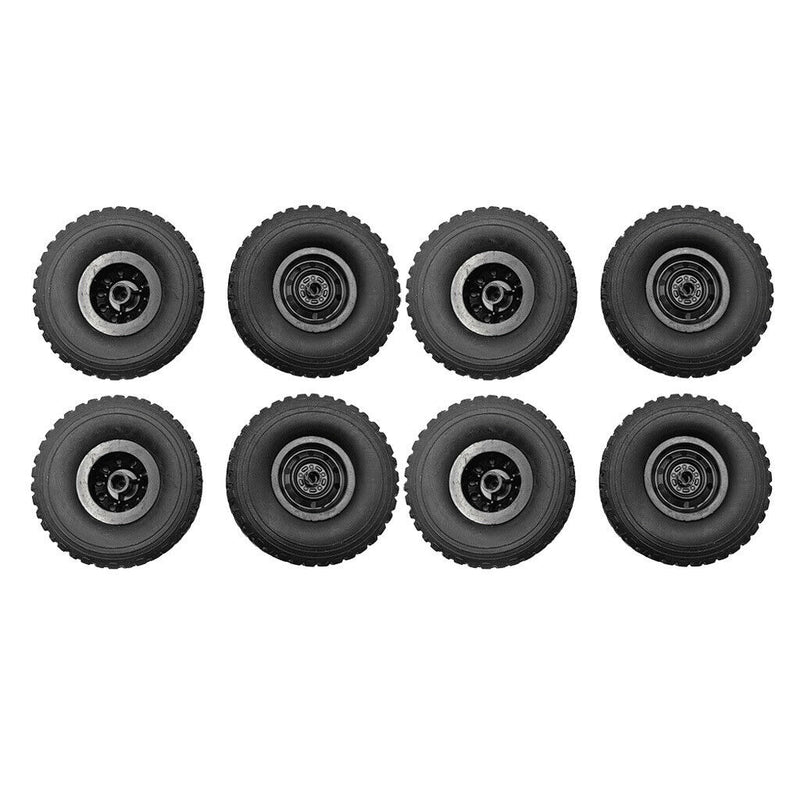 8x RC Tire Black for WPL B14 B14K B24 C14K C24 C24K B36 DIY Upgrade Parts