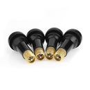 4pcs TR438 Snap-in Rubber Tubeless Tire Car Wheel Tyre Valves with Dust Cap