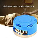 Stainless Steel Moxibustion Box Moxa Roll Stick Burner Massage Acupuncture FT