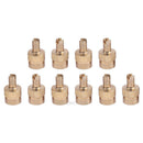 10pcs Coppe Slotted Head Valve Stem Caps for Car Motorcycle Schrader Valve Tools