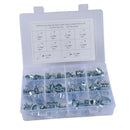 60Pcs Hose Clamps Assortment Kit - 304 Stainless Steel Adjustable Fuel Line