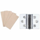Shower Door Stainless Steel Glass-to-Glass Clamp Clip Hinge for 8mm - 10mm