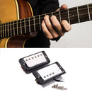 Chrome Humbucker Bridge Neck Pickups Set for Gibson Les Paul Electric Guitar