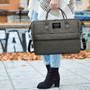 Mommy Travel Shoulder Crossbody Handbags Large Maternity Nappy Bags (Grey) A