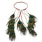 Peacock Boho Headband Feather Headpiece Peacock Costume Ethnic Wedding Women