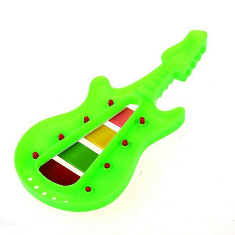 Kid 4-Note Guitar knock piano Musical Toys Serinette X6W9