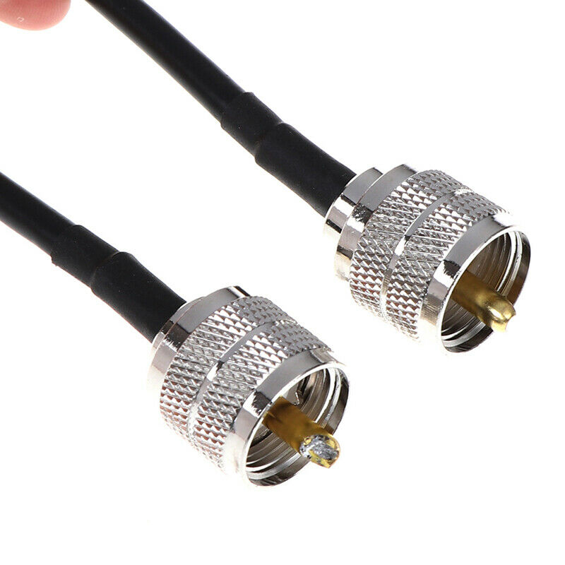 50cm UHF Connectors Male To Male Plug Coax Pigtail Cable Cord RG58 Coaxial Ca FT