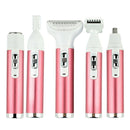 5-in-1 Women Electric Lady Shaver Epilator Facial Leg Body Nose Hair Removal