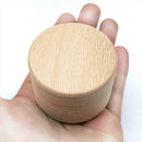 Rustic Wedding Ring Box Wood Round Engagement Personalized Ring Bearer Box