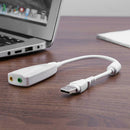USB 2.0 to 3.5mm Mic Headphone Adapter 7.1 Channel External Sound Card