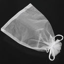 Satin Organza Lace Bag for Wedding Banquet Gifts (White, Set of 50)