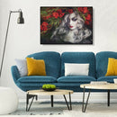 5D DIY Full Drill Diamond Painting Flower Cool Beauty Cross Stitch Ornament A