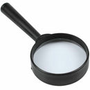 Black plastic 5X zoom Hand-held magnifying glass diameter 40MM Black