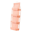 8 Pockets Hanging Purse Handbag Organizer Bag Collection Organizer Pink
