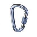 Screw Locking Mountaineering Climbing Carabiner 28KN - Light Blue