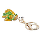 Personalized Football Gloves Key Chain Metal KeyChain Women Bag Charms Car  P8J2