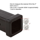 2 Inch Trailer Hitch Cover Plug Cap Rubber Fits 2 Inch Receivers Class 3 4  J8Z6