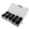 100pcs 9-15mm Round Mushroom Domed Black Plastic Safety Eyes and Nose for Bear,