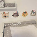 Ins Nordic Style Kids Decoration Wooden Decor Animal Head Wall Decoration C