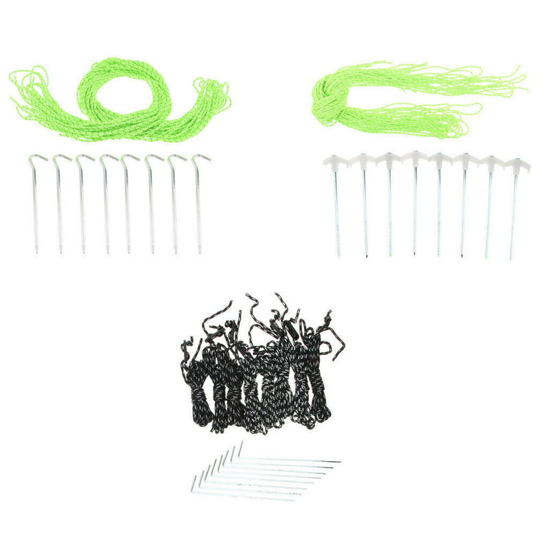 Outdoor Camping Tent Stakes Tent Pegs Tent Nail Accessories with Wind Rope A
