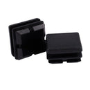 Square Table Chair Leg Tube Pipe Feet Insert Cap 25mmx25mm 30pcs Black J6S1