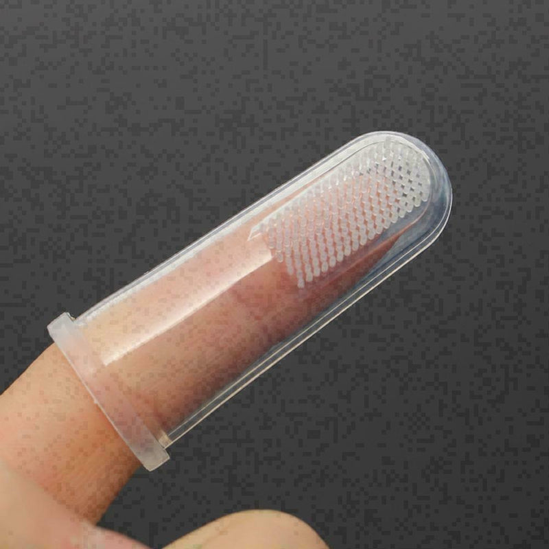 2pcs Small Large Dog Hygiene Finger Pet Dog Cat Dental Brushes Tooth Finger P9K3