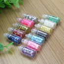 12x Mini Bottle Nail Art Tips Powder Glitter Paillette Decoration Multi  HPX