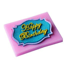 Happy Birthday silicone mold chocolate fondant cake decor baking Tool uten JR&j