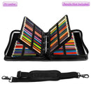 180 Slots PU Leather Colored Pencil Case - Large Capacity Carrying Case for