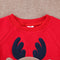 Winter Newborn Baby Thicken Fleece Cartoon Long Sleeves Romper(Red/70)