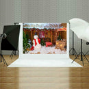 Christmas Background Cloth Snowman Home Decor Photo Studio Fabric (Y-2026) A