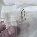 100 Pack Metal Curtain Hooks Drapery Hook Pins with Clear Box for Window Cu