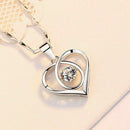 Twinkling Heart Waterdrop Stone Necklace Women Girl Necklace Jewellery Pend K4I4