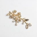10pcs Alloy Crystal Flower Embellishment Findings for Jewelry Making Crafts