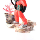 Underwater Animation Landscape Treasure Hunt Diver Pneumatic Decor (Red)