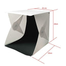 Portable Small Size Mini Lightbox Dual LED Studio Softbox for DSLR Camera