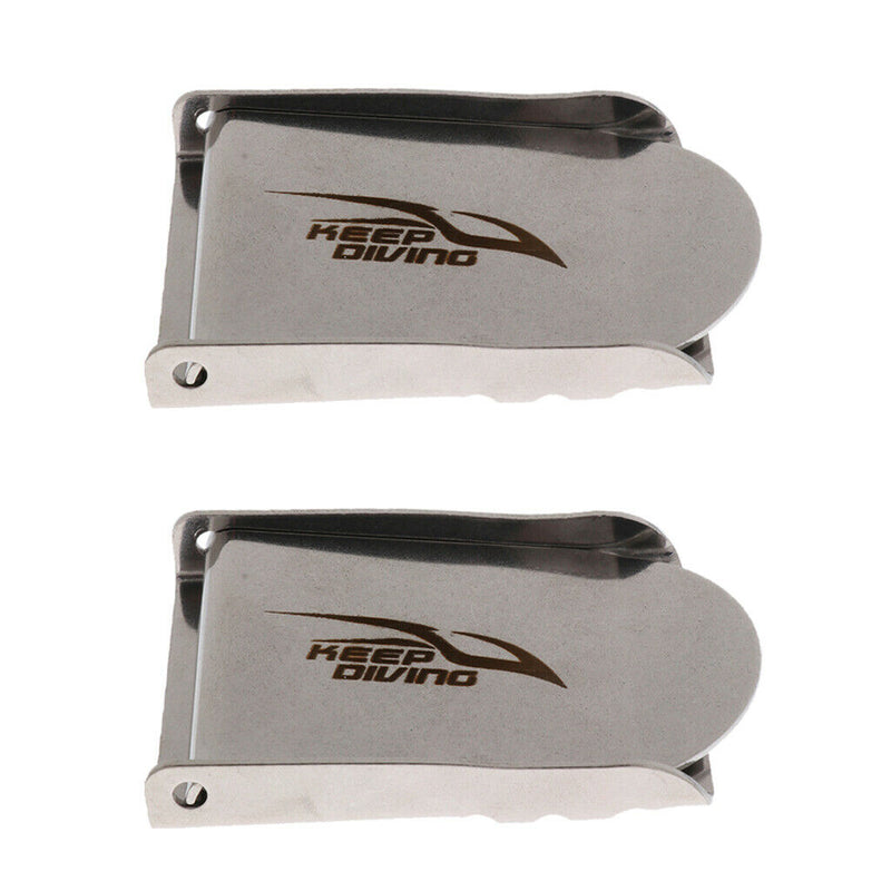 2x Stainless Steel Belt Buckle Replacement For Diving Sailing Water Sports