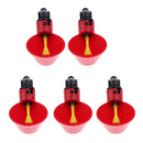 10Pcs Quail Dove Drinker Watering Cups Feeder Bowls For Cage