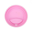Wheel Shape Silicone Cup Lids Heat-resistant Dust-proof Bowl Cover (Pink) A