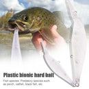 5Pcs Unpainted Fishing Lure Blank Minnow Bait Plastic Bionic Hard Bait