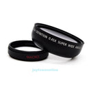 46mm 0.45x Wide Angle + Macro Conversion Lens Universal For DSLR DC Camera Black