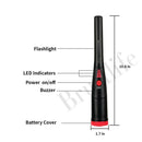 1pc Metal Detector Treasure Hunting Tool Buzzer Vibrate & Holster