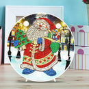 DIY LED Special Shaped Diamond Painting Santa Claus Needlework Home Lamp