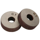 Steel Dual Wheel Knurling Tool Set With Diagonal Linear Knurl Wheel 1Mm Pit