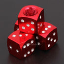 4x Aluminum Alloy Dice Style Car Tire Tyre Wheel Valve Stem Caps Dust Covers Red