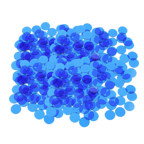 400 Pieces Professional Plastic Bingo Chips Transparent Counters Accessory