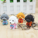 Cartoon Cute Dogs Keychains Pendant Key Rings Women Bag Car Metal Key Chain GiTE