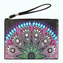 DIY Mandala Special Shaped Diamond Painting Wristlet Wallet Zipper Clutch