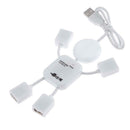 Humanoid 4 Ports USB2.0 Hub Adapter Sharing Switch for Laptop Mobile Phone